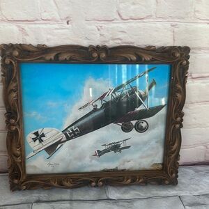 Vintage 1997 James Moody aircraft aviation picture art print